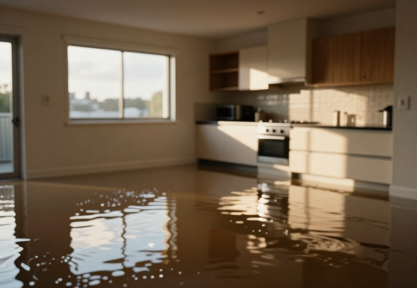 Wet carpet in Kyle Bay home before treatment